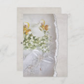 ウエディングオーキッドの出欠確認 招待状 (正面/裏面)