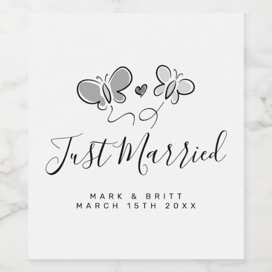 ウエディングカスタムパーティー用のかわいいボトルワインのワインラベル ワインラベル (シングルラベル)