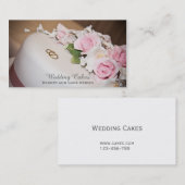 ウエディングケーキのパン屋、特別なデザインのケーキ 名刺 (正面/裏面)