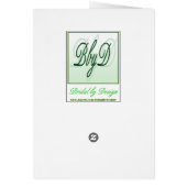 ウエディングケーキの上層カード(1) (裏面)