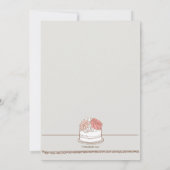 ウエディングケーキの招待状 招待状 (裏面)