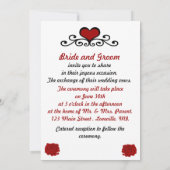 ウエディングケーキの招待状 招待状 (裏面)