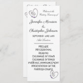 ウエディングケーキの結婚式プログラム プログラム (正面/裏面)