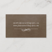 ウエディングケーキの芸術家の名刺 名刺 (裏面)