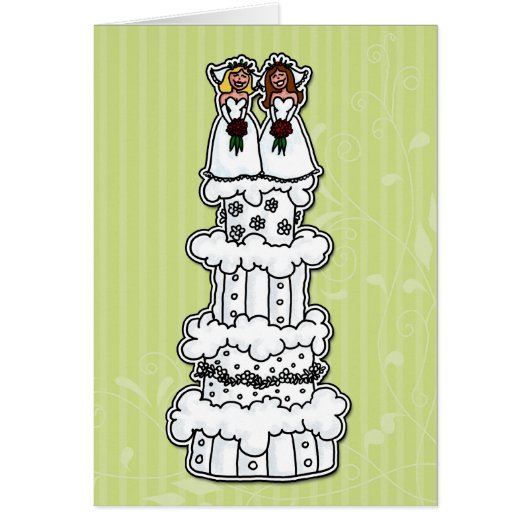 ウエディングケーキの2人の花嫁 (正面)