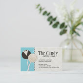 ウエディングケーキは名刺をぽんと鳴らします 名刺 (スタンド正面)