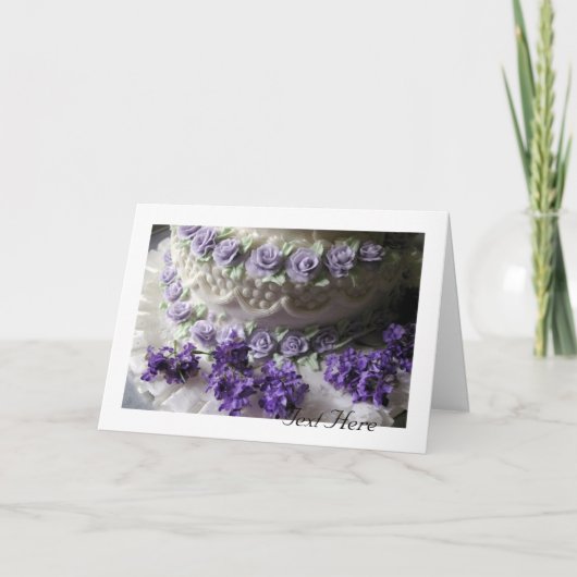 ウエディングケーキカード サンキューカード (正面)