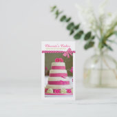 ウエディングケーキデザイナー名刺 名刺 (スタンド正面)