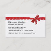 ウエディングケーキデザイナー名刺 名刺 (裏面)