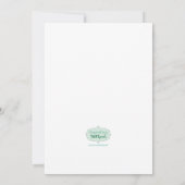 "ウエディングケーキ"のリハーサルかブライダルシャワーの招待状 招待状 (裏面)