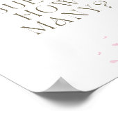 ウエディングゲームの桜の花の看板の数を当てて ポスター (角)