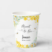ウエディングシャワーのための蜂 紙コップ (裏面)