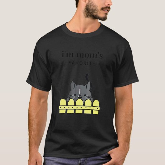 ウエディングドレスの猫 私はママの一番のお気に入り おもしろ猫好きな女性向け Tシャツ (正面)