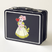 ウエディングドレスの花嫁のうさぎ.PNG メタルランチボックス (裏面)