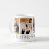 ウエディングドレスを着た私のサイドガールになってくれる？ - オリジナル写真マグカップ コーヒーマグカップ (正面左)