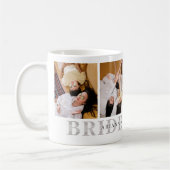 ウエディングドレスを着た私のサイドガールになってくれる？ - オリジナル写真マグカップ コーヒーマグカップ (左)