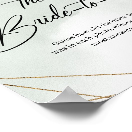 （ウエディングドレスを着た花嫁が）いくつになるの？　サボテン　ゴールドフレーム ポスター (角)