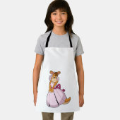 ウエディングドレスを着た花嫁としてのカンガルー エプロン (インサイチュ)