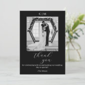 ウエディングパーソナライズされた・サンキュー・カード 招待状 (スタンド正面)
