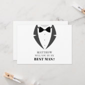 ウエディングパーティーに参加して！ groomの仲間たちへのお願いカード カード (正面/裏面インサイチュ)