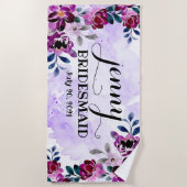 ウエディングパーティーのためのオリジナルアイテム ビーチタオル (正面)