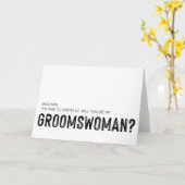 ウエディングパーティーへの参加をお願いする花嫁の友人向けカード カード (黄色い花)