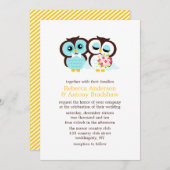 ウエディングフクロウ 招待状 (正面/裏面)