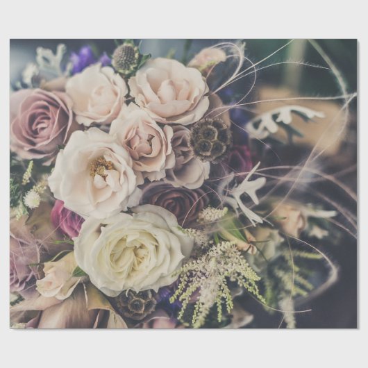 ウエディングフラワーギフトラッピング紙 ラッピングペーパー (フラット)