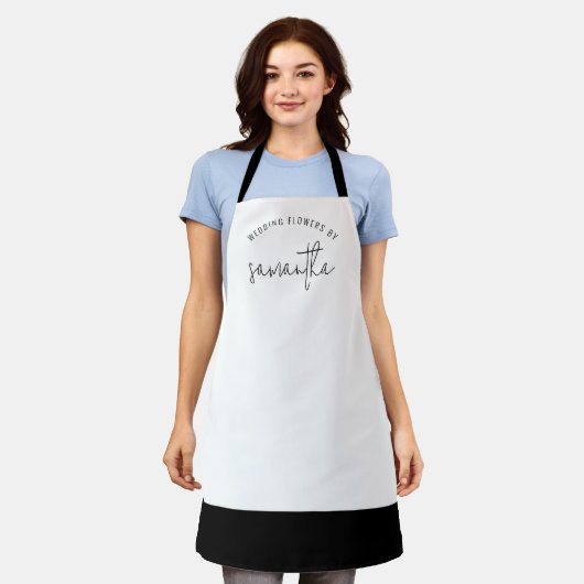 ウエディングフラワーズナマフローリストBusiness Uniform エプロン (着用した状態)