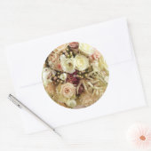 ウエディングフラワー封筒用シールシール ラウンドシール (封筒)