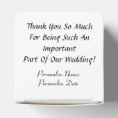 ウエディングブリデスメイドのお気に入り フェイバーボックス (上部)