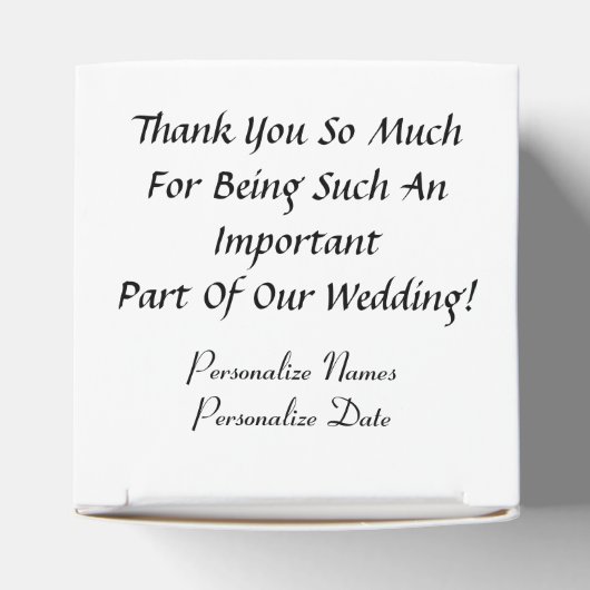 ウエディングブリデスメイドのお気に入り フェイバーボックス (上部)