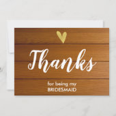 ウエディングプランナーに感謝を伝えるカード | 古木風デザイン サンキューカード (正面)