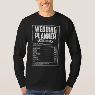 ウエディングプランナーの栄養成分表示 Tシャツ