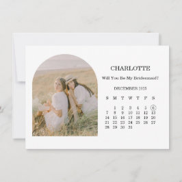 ウエディングプランナーへのお願いアーチ写真カレンダーカード カード