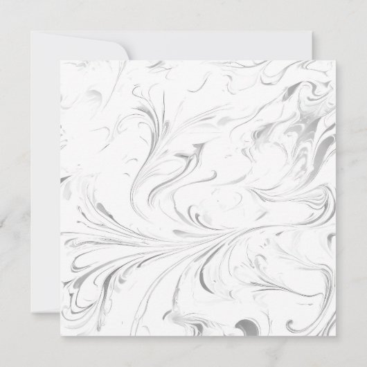 ウエディングレセプション野生動物 招待状 (裏面)