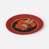 ウエディング中国のパーティープレート伝統的カップル ペーパープレート (アングル)