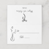 ウエディング予測できなフラワー座席表 プレイスカード (外部開封)