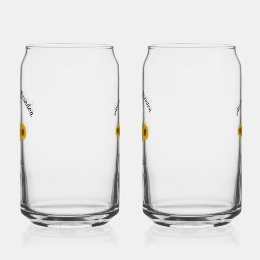 ウエディング用ひまわりトリオ ガラス缶 (左)