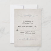 ウエディング オーキッド RSVP 招待状 (裏面)