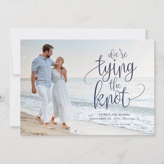 ウエディング・セイヴ・ザ・デートフォト ウェディング 結婚 招待状 (正面)