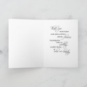 ウエディング フラワーデザイナー、ありがとう、棒人間 花嫁 サンキューカード (内部)