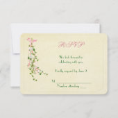 ウエディング フローラル ツイグ RSVP 招待状 (正面)