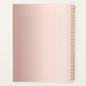 ウエディング ローズゴールド グリッター ドリップス ブライド 2025 プランナー手帳 (裏面)