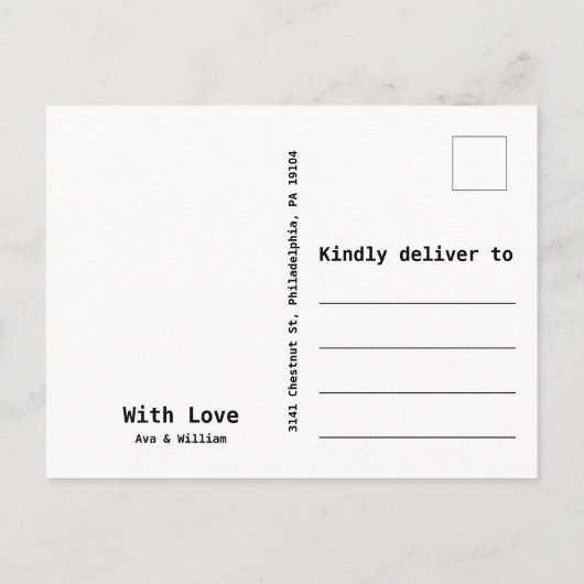 ウエドゥ - ビーチウェディング - 予約しました 案内ポストカード (裏面)