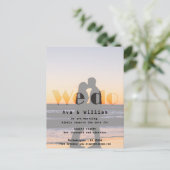 ウエドゥ - ビーチウェディング - 予約しました 案内ポストカード (スタンド正面)