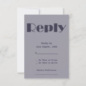 ウエドゥ - ロマンチックビーチウェディング - 出席確認 (裏面)