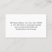 ウエハーとチョコレートシロップ | ウィスク混合ボウル 名刺 (裏面)