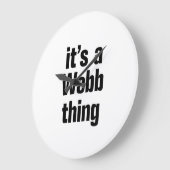 ウエブの物 ラージ壁時計 (傾斜)