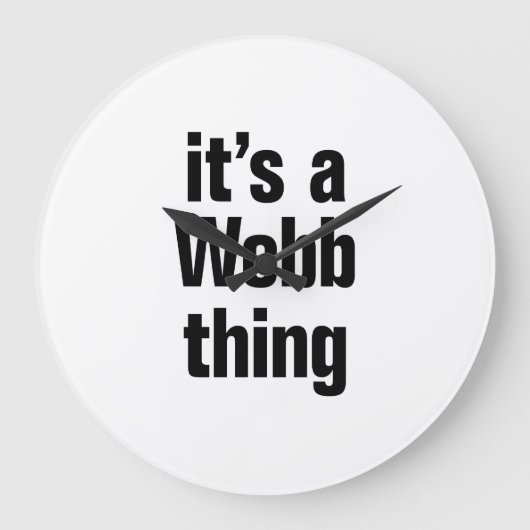 ウエブの物 ラージ壁時計 (正面)